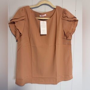 Women's Tan Blouse